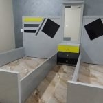 غرفةنوم أطفال مودرن بلاك اند يلو